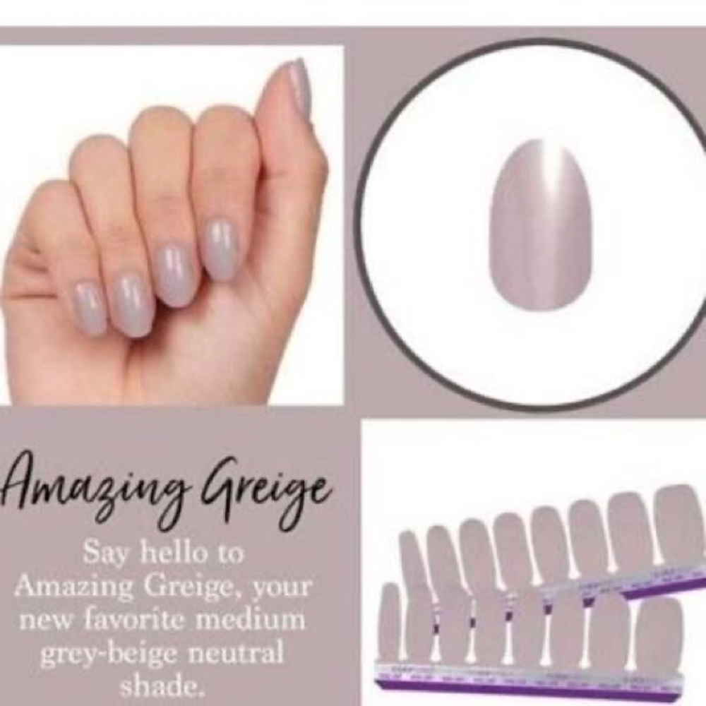 Color street Nail polish strips- Amazing greige - Picture 3 of 3